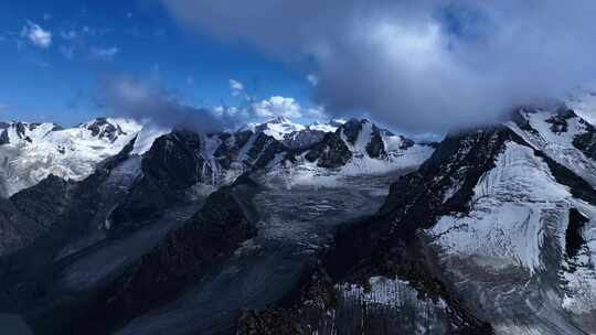 雪山山脉视频素材模板下载