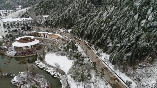 衢州七里雪景