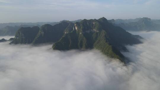 旅游景区湖南湘西德夯大峡谷云海