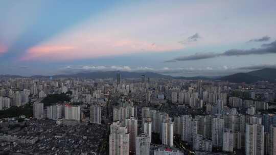 浙江温州城市风光航拍