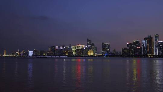 杭州城市阳台夜景