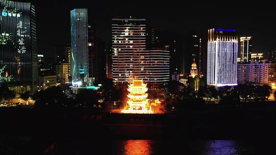 镇江阁夜景