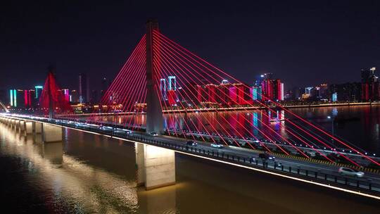 长沙银盆岭大桥夜景3
