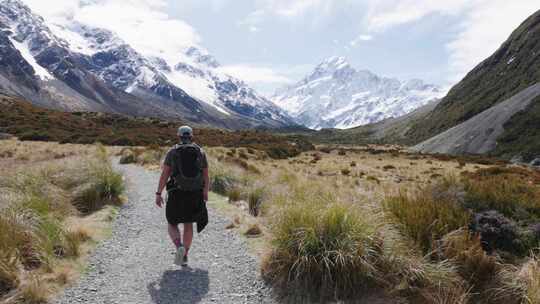 新西兰，背包客，徒步旅行，山脉