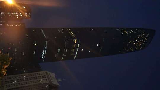 深圳京基100大厦夜景视频素材模板下载