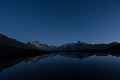 湖面，星空银河