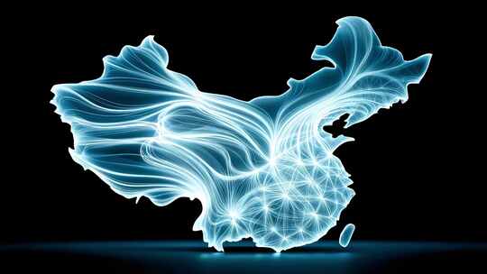 中国科技网络线路图数字连接