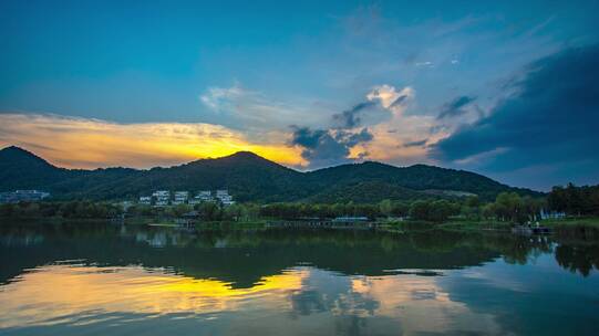 杭州湘湖延时风景