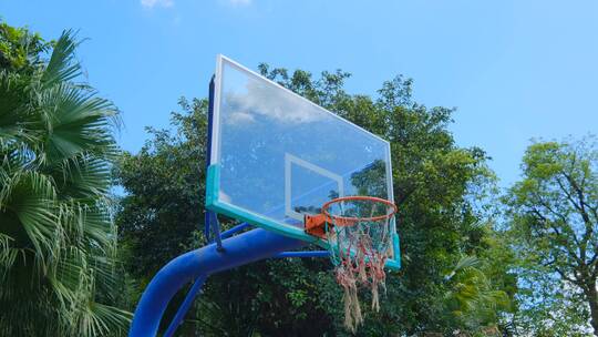 社区校园篮球场视频素材模板下载