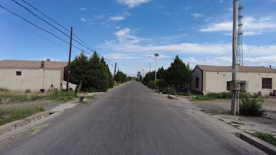 夏天山村道路行车记录