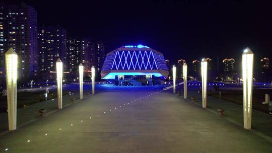 哈尔滨音乐厅夜景