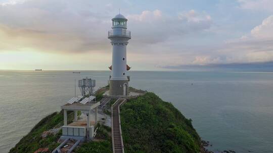 海南瞭望塔灯塔日落唯美海边风景宣传片