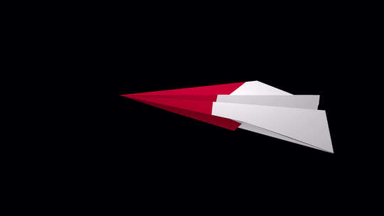 摩纳哥纸飞机旗帜V2视频素材模板下载