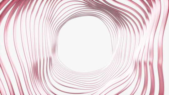 粉色抽象曲线隧道背景视频