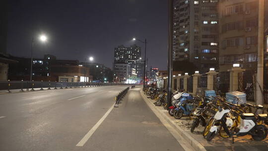 上海夜景骑行风光