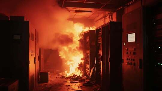 火灾蔓延视频动画效果