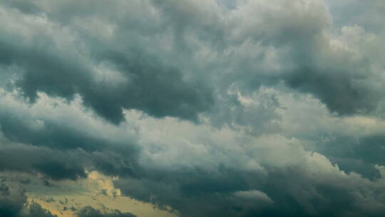 天空中的乌云雨延时拍摄镜头