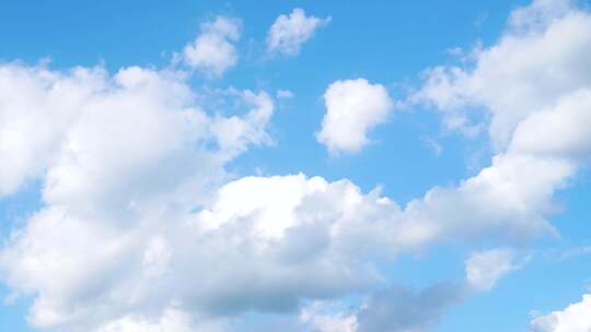 天空延时云朵蓝天白云夏日晴朗天空云层流动