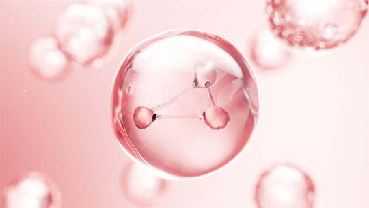 粉红细胞渗透修复化妆品皮肤精华球分子
