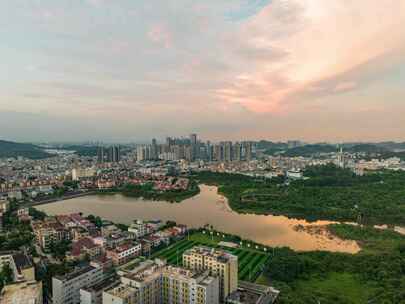 塘坑水库晚霞