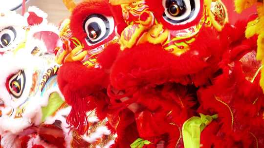 传统文化舞狮庆典画龙点睛