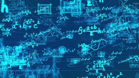 科学研究数理化公式计算图标元素背景