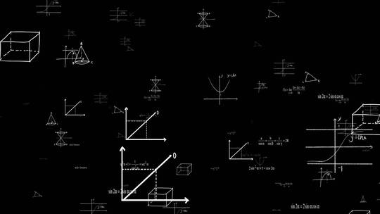 数学公式数学培训机构视频素材