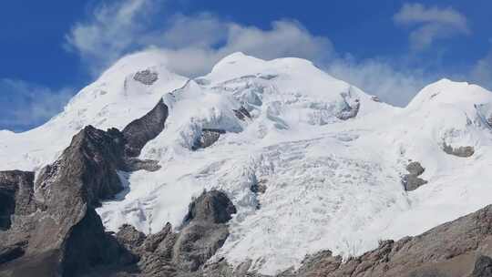 四川甘孜格聂雪山航拍