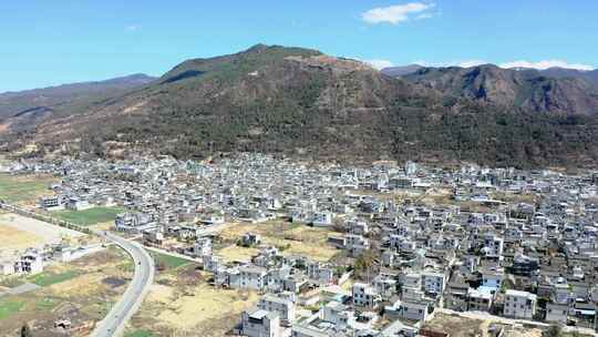 大理州洱源县牛街乡温泉度假旅游目的地航拍视频素材模板下载