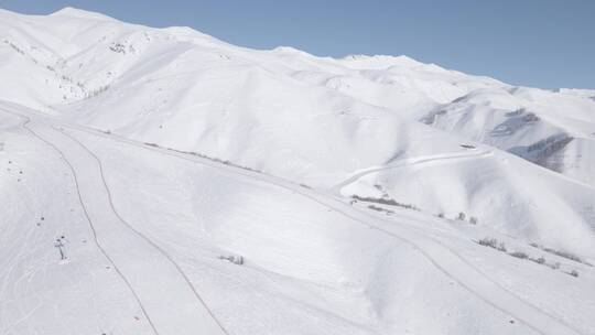 新疆滑雪4K航拍