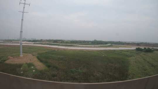 延时拍摄杭州至重庆动车高铁沿途风光