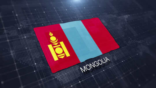 蒙古国旗展示