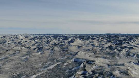 格陵兰冰原航拍视频素材模板下载