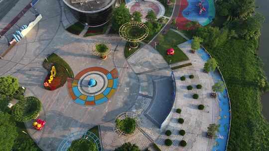 中国广东省广州市南沙区儿童公园视频素材模板下载