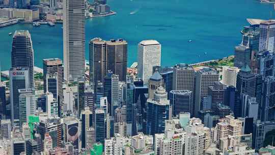 【正版素材】香港大景全景大气俯拍