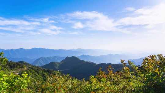 杭州临安大明山牵牛岗群山风景延时