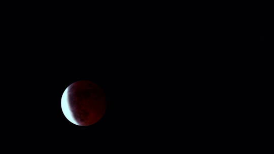 月全食红月亮血月月掩天王星中秋节实拍视频素材模板下载