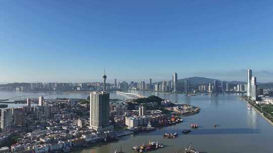 澳门南湾湖澳门大景澳门新葡京酒店航拍