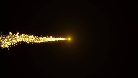 金色粒子光线带通道金粉