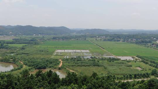 航拍自然风光山川河流