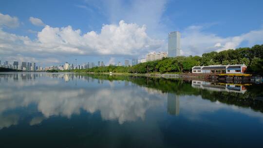 广西南宁南湖公园湖景