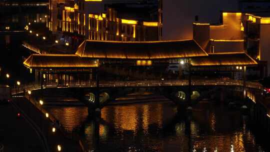 信宜市钱排镇双合村夜景航拍