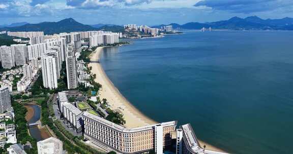 惠州小径湾海滨沙滩航拍0214_D