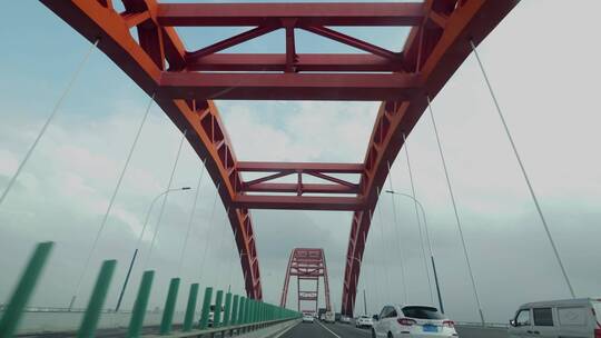 城市桥梁，广州猎德大桥新光大桥4k素材