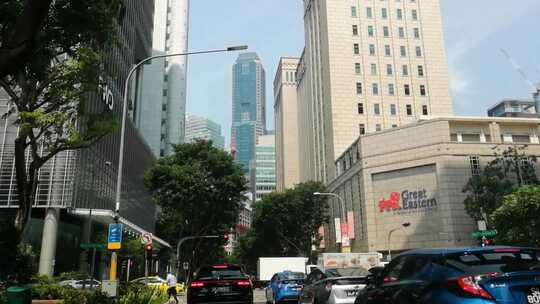 新加坡-城市街道-第一视角开车
