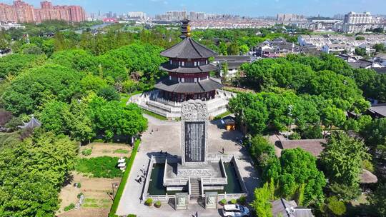 4K航拍苏州寒山寺19