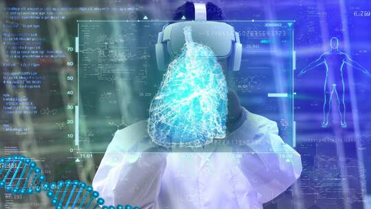 vr虚拟现实智慧医疗科技视频素材模板下载