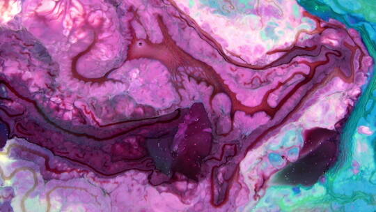 紫色流动变化的液体