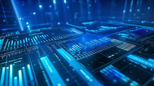 科技感数据图表 数字化三维模型分析汇总