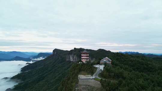 四川广元曾家山龙神阁美景